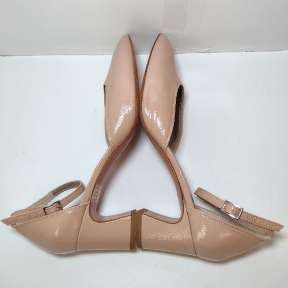 AGL Women's Nude Ankle Strap Heels with Cylindrical Heel Size (8.5) - Picture 7 of 15